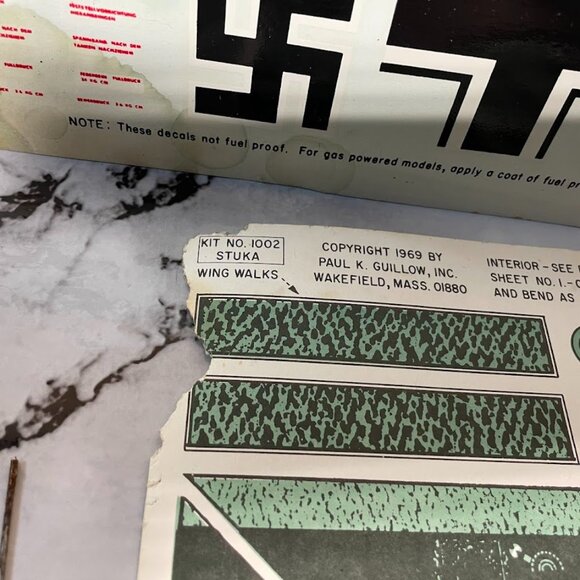 1/16 Junkers JU-87B Stuka Giant Scale Airplane Model Kit - Guillows 1002 PARTS - Picture 4 of 13